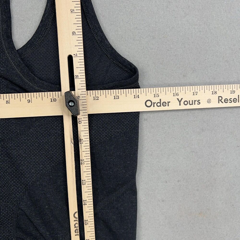 Athleta Top Womens XS Black Fast Track Racer Ruched Athletic Yoga Gym Training - Picture 10 of 12